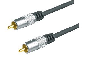 S-Conn 49920101H Home Cinemal Videokabel, High Quality, vergoldet, 1x Cinch St./St., 1,0 m