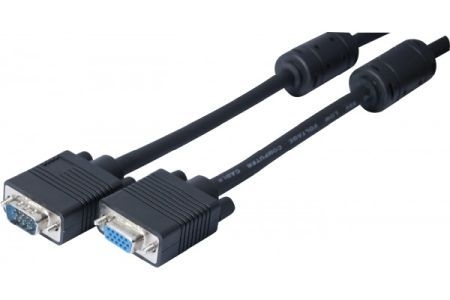 Exertis Connect 119790 S-VGA Monitorkabel, 15pol HD D-Sub St./Bu., 1,0 m, schwarz