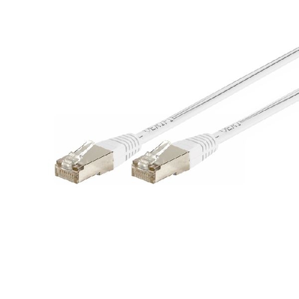 Dexlan 859587 Dexlan Patchkabel Cat. 6A, F/UTP, weiß, 25,0 m