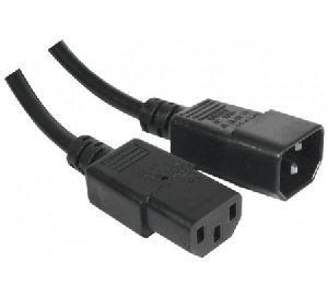 Exertis Connect 808040 Kaltgerätekabel, Kaltgerätestecker C14 auf Kaltgerätekupplung C13, schwarz, 1,8 m