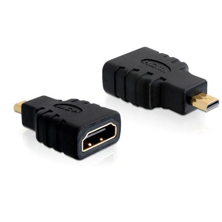 Delock 65242 DeLOCK Adapter High Speed HDMI, HDMI micro-D St. / HDMI A Bu