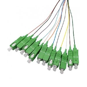 Tecline 20500015 Tecline LWL Faserpigtails, OS2, farbig, SC/APC 8°, 2,0 m, 12 Stück