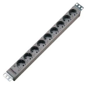 Bachmann 333401 Bachmann 19" PDU Basic, Steckdosenleiste, 9-fach Schut