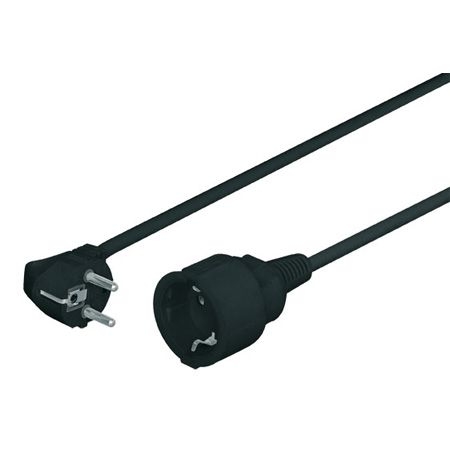 Bachmann 341185 Bachmann Schutzkontakt-Verlängerungskabel, schwarz, 3,0 m