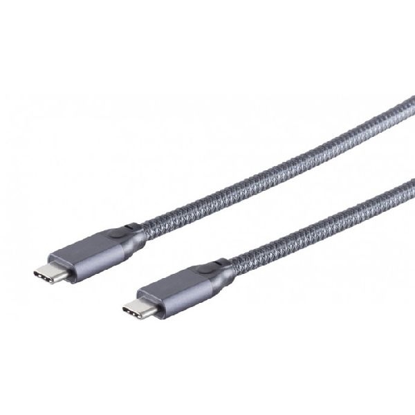 shiverpeaks BS13-47040 shiverpeaks USB 3.2 Gen. 2x2 Kabel, 100 Watt, USB St. C / St. C, Geflecht, 3,0 m