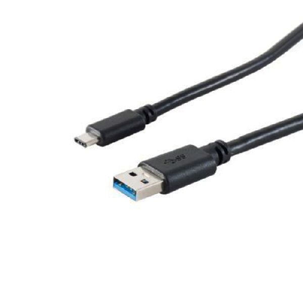 S-Conn 39910223 USB 3.1 Gen. 1 Kabel, USB St. A/ USB St. C. schwarz, 1,8 m