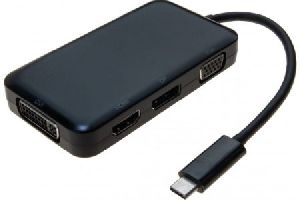 Exertis Connect 127559 USB 3.1 Typ-C zu DVI, HDMI, VGA, DisplayPort Adapter