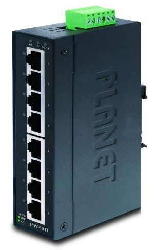 Planet ISW-801T Planet Industrial Fast Ethernet Switch ISW-801T, 8 Port, für Hutschienenmontage