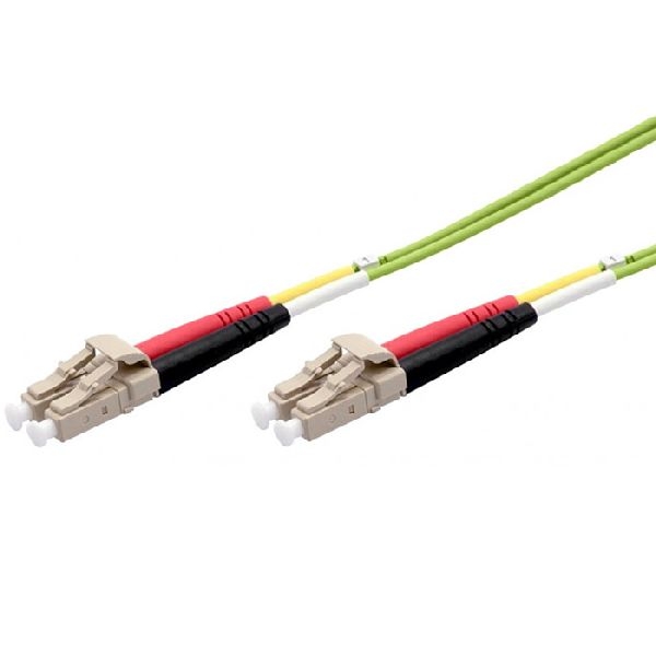 Ekivalan COZOM5LCLC2SL0100A Ekivalan LWL Duplex Patchkabel OM5, 50/125 µm, LC/LC, limettengrün, 10,0 m