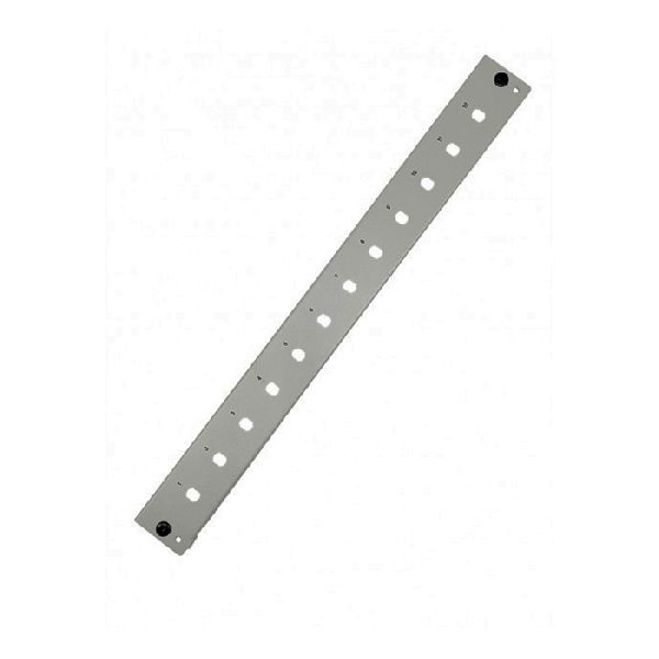 Tecline 20500009 Tecline Frontblende für 19" Spleißbox 1 HE, 12x ST, FC Simplex, lichtgrau RAL 7035