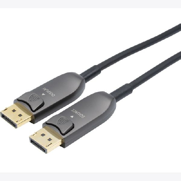 Exertis Connect 642770 Exertis Connect DisplayPort 1.4 AOC Hybrid-Kabel, 8K@120Hz, DisplayPort St. / St., schwarz, 15,0 m