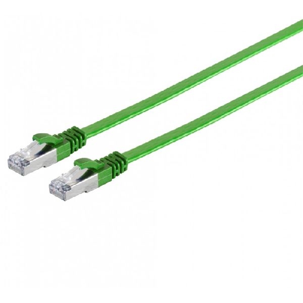 shiverpeaks BS75520-SLG shiverpeaks Flachband Patchkabel Cat. 6A, U/FTP, grün, 10,0 m
