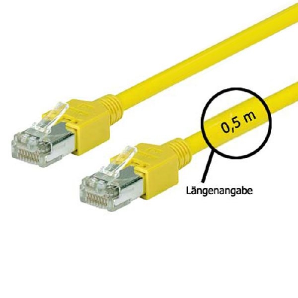 Tecline 713015Y Tecline Patchkabel Cat. 5e, SF/UTP, halogenfrei, gelb, 1,5 m