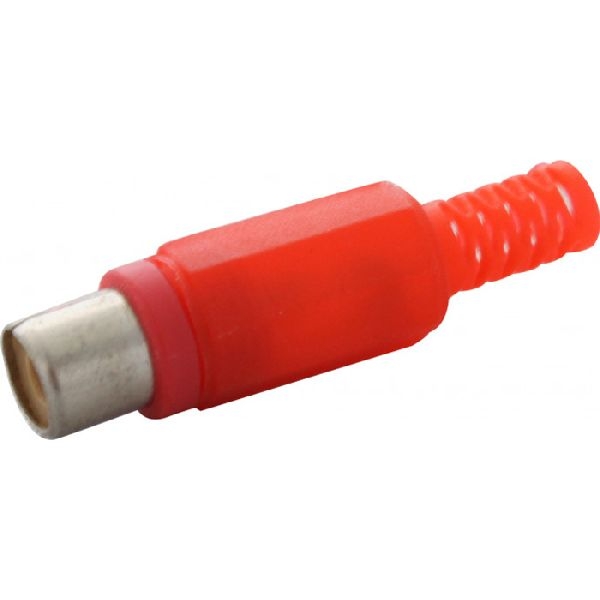 Tecline 10805B Cinch Buchse, Kennung rot, für Kabeldurchmesser bis 4 mm