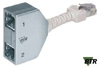 MetzConnect 130548-03-E Metz Connect Cable Sharing Adapter, Cat.5, 2x