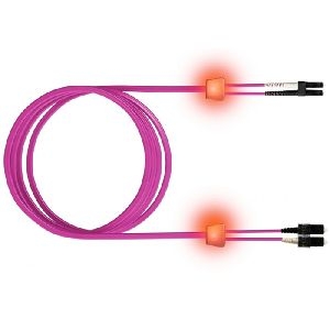 EasyLan LSD42100030 EasyLan LWL Duplex LED-Patchkabel OM4, 50/125 µm, LC/SC, erikaviolett, 3,0 m