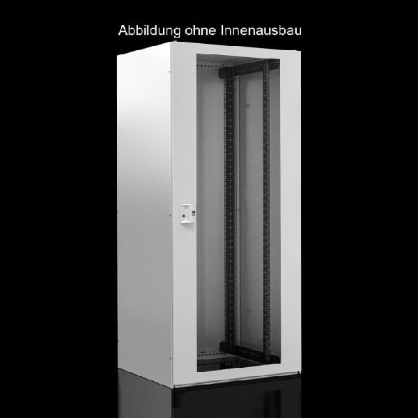 Rittal 7993629 Rittal 19" Netzwerkschrank BASIC LINE, 42 HE, 800 x 1000 mm, Sichttür vorn, Stahlblechtür hinten, lichtgrau RAL 7035