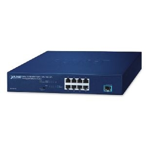 Planet MGS-910X Planet Gigabit Switch MGS-910X, 8 Port 2500 Mbps, 1 Uplinkport 10 Gbps, 19&quot; / 1 HE