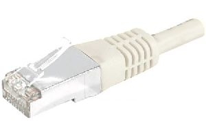 Dexlan 857793 Dexlan Patchkabel Cat. 6A, S/FTP (PiMF), grau, 50,0 m