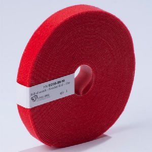 Patchsee ECOS-SR-10 Patchsee Klettband Eco-Scratch, Breite 19 mm, Länge 10,0 m, rot
