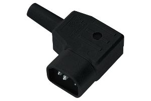 Bachmann 915172 Bachmann Kaltgerätestecker C14, 10 A, abgewinkelt, schwarz