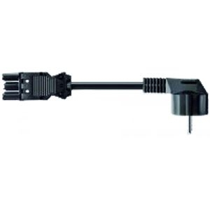 Bachmann 375.007 Bachmann Stromzuleitungen für Facility Systeme mit GST18 Anschluss, 5,0m. mit Schutzkontakt-Winkelstecker