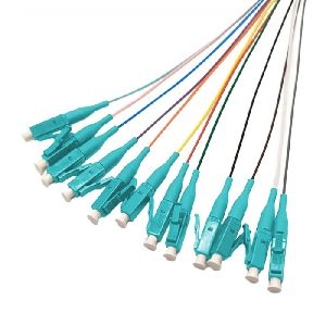 Tecline 20500016 Tecline LWL Faserpigtails, OM3, farbig, LC/UPC, 2,0 m, 12 Stück
