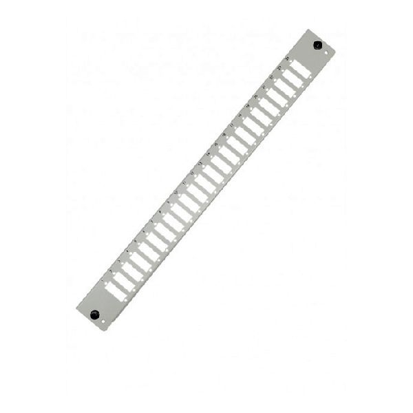 Tecline 20500005 Tecline Frontblende für 19" Spleißbox 1 HE, 24x SC Duplex / LC Quad, lichtgrau RAL 7035