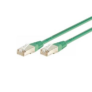 Dexlan 859547 Dexlan Patchkabel Cat. 6A, F/UTP, grün, 0,5 m