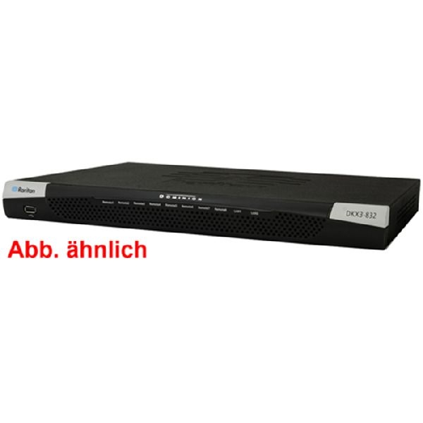 Raritan DKX3-216 Raritan KVM über IP Switch Dominion KX3-216, 16 PCs - 1 Arbeitsplatz lokal - 2 Remote-Arbeitsplätze, 19 Zoll