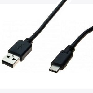 Dacomex 194029 Dacomex USB 2.0 Kabel, USB St. A / USB St. C, schwarz, 1,0 m