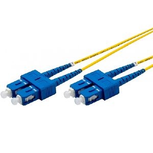 Ekivalan COZ008DCDC2SJ0010A Ekivalan LWL Duplex Patchkabel OS2, 9/125 µm, SC/SC, gelb, 1,0 m