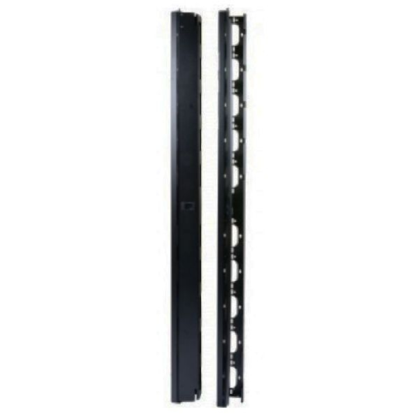 Ekivalan BEACCVCM42UBL Ekivalan 19" Vertikale Kabelführung, Metall , 42 HE, Schwarz