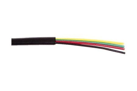 Exertis Connect 610401 Telefon Flachkabel schwarz, Typ 4C, 100 m Rolle
