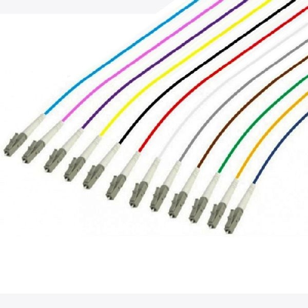 Ekivalan COPOM5CUP0020-12A Ekivalan LWL Faserpigtails, OM5, farbig, Low Loss, LC/UPC, 2,0 m, 12 Stück
