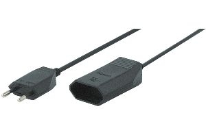 Bachmann 233.185 Bachmann Euro-Verlängerungskabel, schwarz, 3,0 m