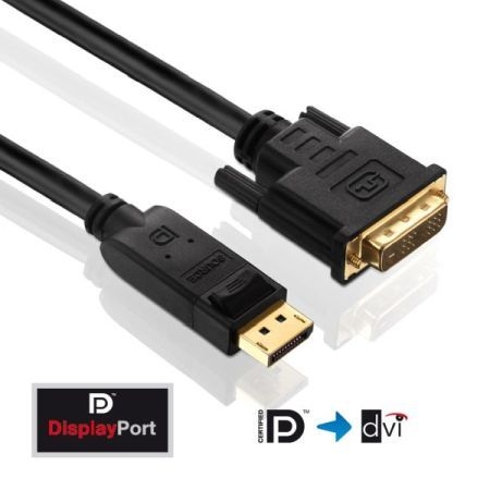 PureLink PI5200-150 PureLink PureInstall High Speed DisplayPort zu DVI Adapterkabel, 2K, DisplayPort St./ DVI-D St., 15,0 m