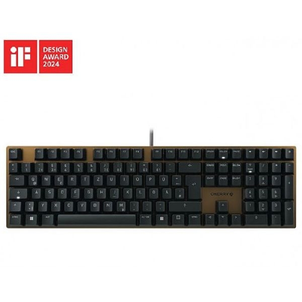 Cherry G80-3950LIBDE-2 Cherry Tastatur KC 200 MX, mechanisch, USB, schwarz / braun