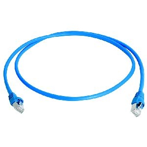Telegärtner 100008031 Telegärtner Patchkabel Cat. 6A ISO/IEC, S/FTP (PiMF), halogenfrei, blau, 0,25 m