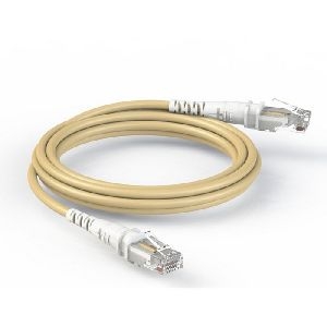 Patchsee TPC-LB-U/0.5 Patchsee ThePATCHCORD RJ45 Patchkabel Cat. 6A, U/UTP, extra dünn, beige, 0,15 m