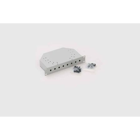 Triton RAC-FO-X01-C1 Triton LWL Spleißbox, unbestückt, 8-fach ST Frontblende, 10", hellgrau RAL 7035