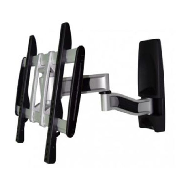 Aavara AR240 Aavara neig- und schwenkbare Wandhalterung AR240, für Flachbildschirme 66 - 132 cm (26" - 52"), bis 35 kg, schwarz / silber