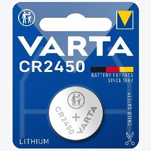 Varta 06450101401 VARTA Batterie Lithium, Knopfzelle, CR2450, 3V, Retail Blister VE: 1 Stück
