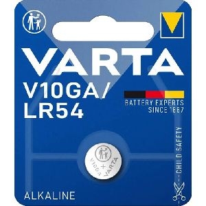 Varta 04274101401 VARTA Batterie Lithium, Knopfzelle, LR1130, AG10, LR54, V10GA, 1.5V