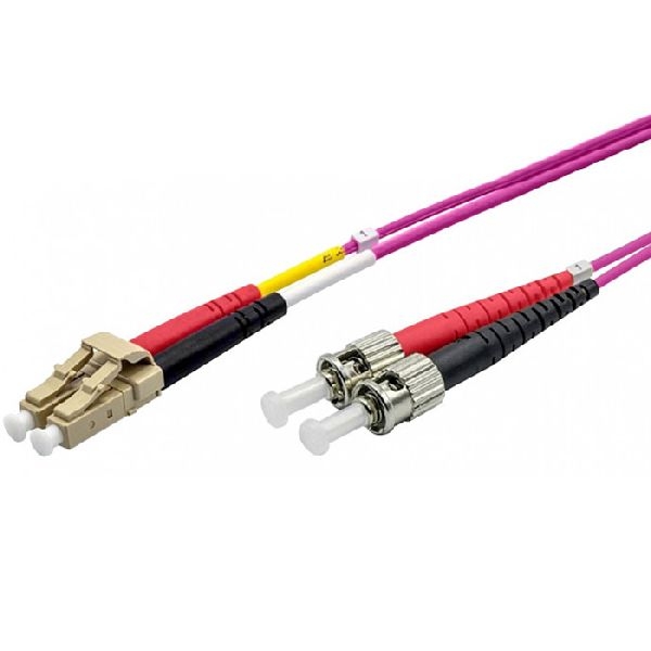 Ekivalan COZOM4LCST2SE0030A Ekivalan LWL Duplex Patchkabel OM4, 50/125 µm, LC/ST, erikaviolett, 3,0 m