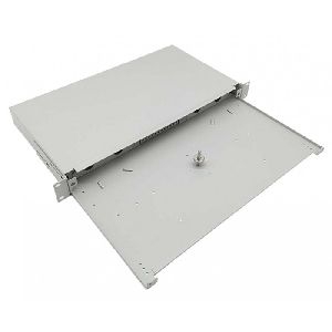 Tecline 20500001 Tecline LWL Spleißbox, unbestückt, 19", ausziehbar, lichtgrau RAL 7035