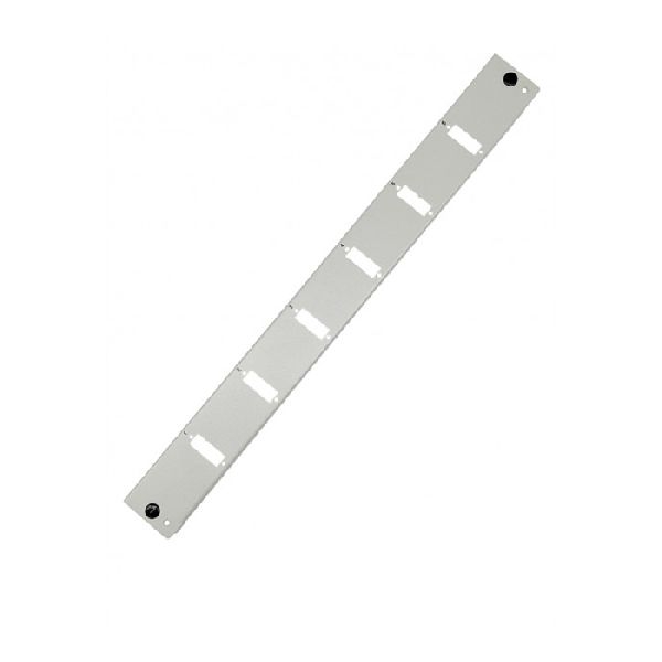 Tecline 20500003 Tecline Frontblende für 19" Spleißbox 1 HE, 6x SC Duplex / LC Quad, lichtgrau RAL 7035