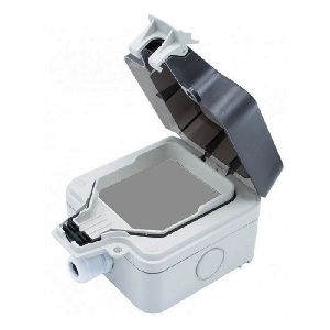 Exertis Connect 273049 Aufputz Outdoor IP66 Gehäuse, 1-fach, lichtgrau RAL 7035