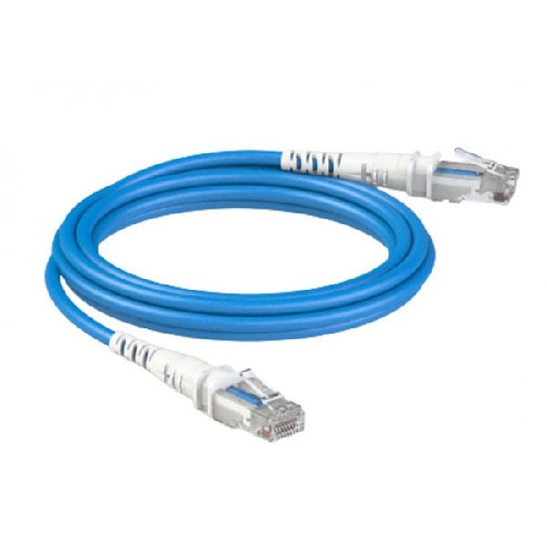 Patchsee TPC-SB-U/8 Patchsee ThePATCHCORD RJ45 Patchkabel Cat. 6A, U/UTP, extra dünn, blau, 2,4 m