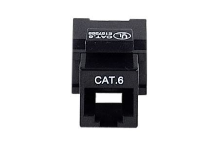 Exertis Connect 272870 Anschlussbuchse RJ45, Cat. 6, UTP, Keystone, schwarz